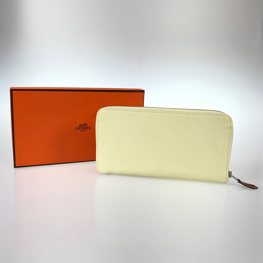 HERMES Azap Silkwin Long wallet Round zipper