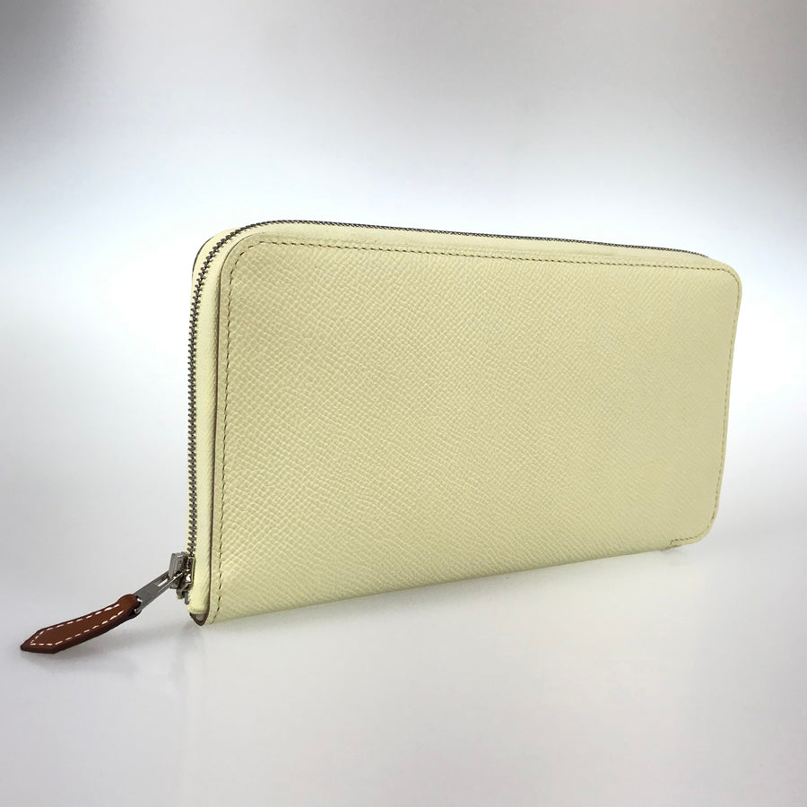 HERMES Azap Silkwin Long wallet Round zipper