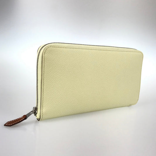 HERMES Azap Silkwin Long wallet Round zipper