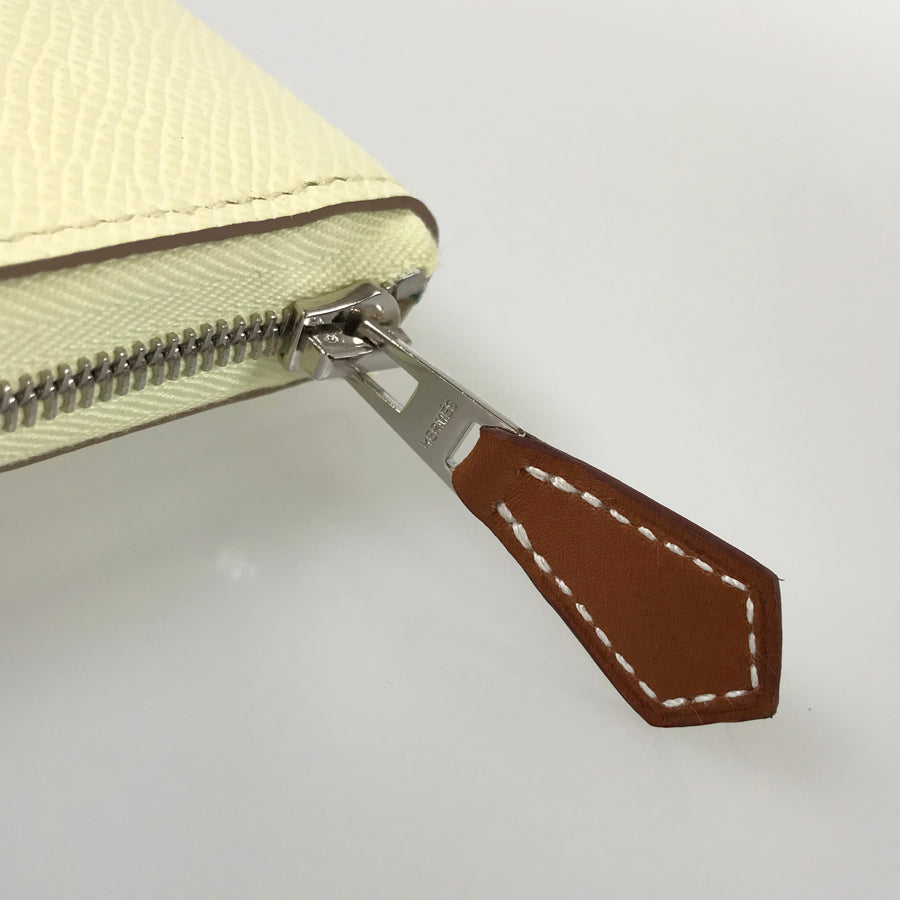 HERMES Azap Silkwin Long wallet Round zipper