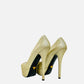 PRADA Peep Toe Gold Size EU 39 Pumps