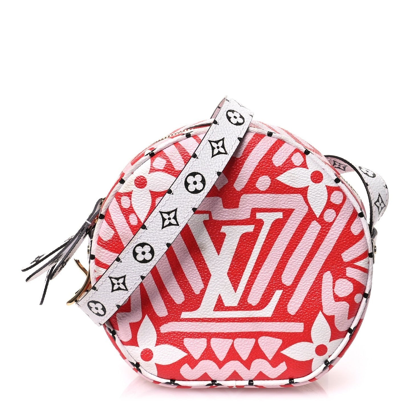 Louis Vuitton Monogram Giant Crafty Boite Chapeau Souple PM Rouge Rose Creme