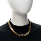 Christian Dior Metal Danse    Etoile Chain Choker Necklace Gold