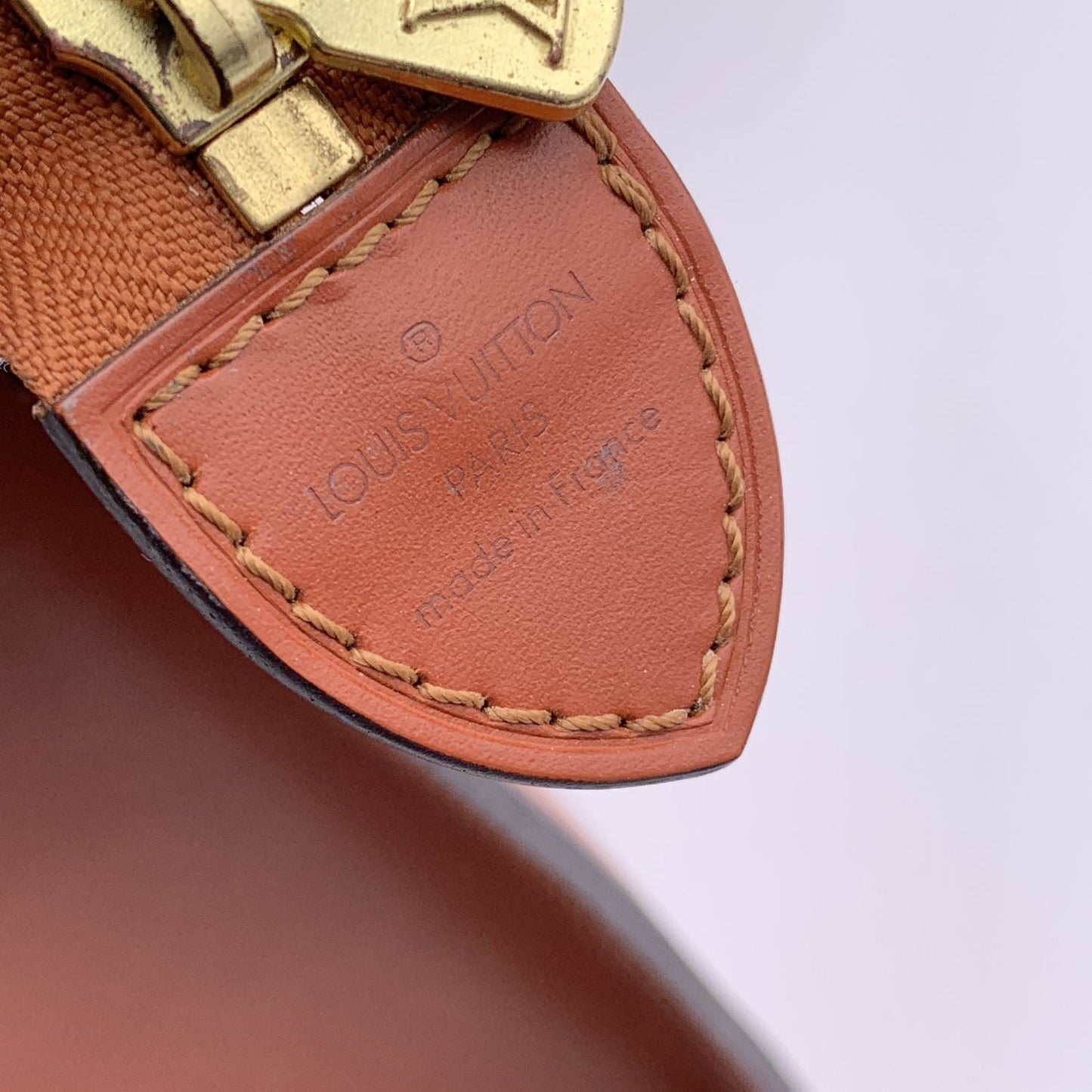 LOUIS VUITTON  tan Epi Leather Riviera Satchel Handbag