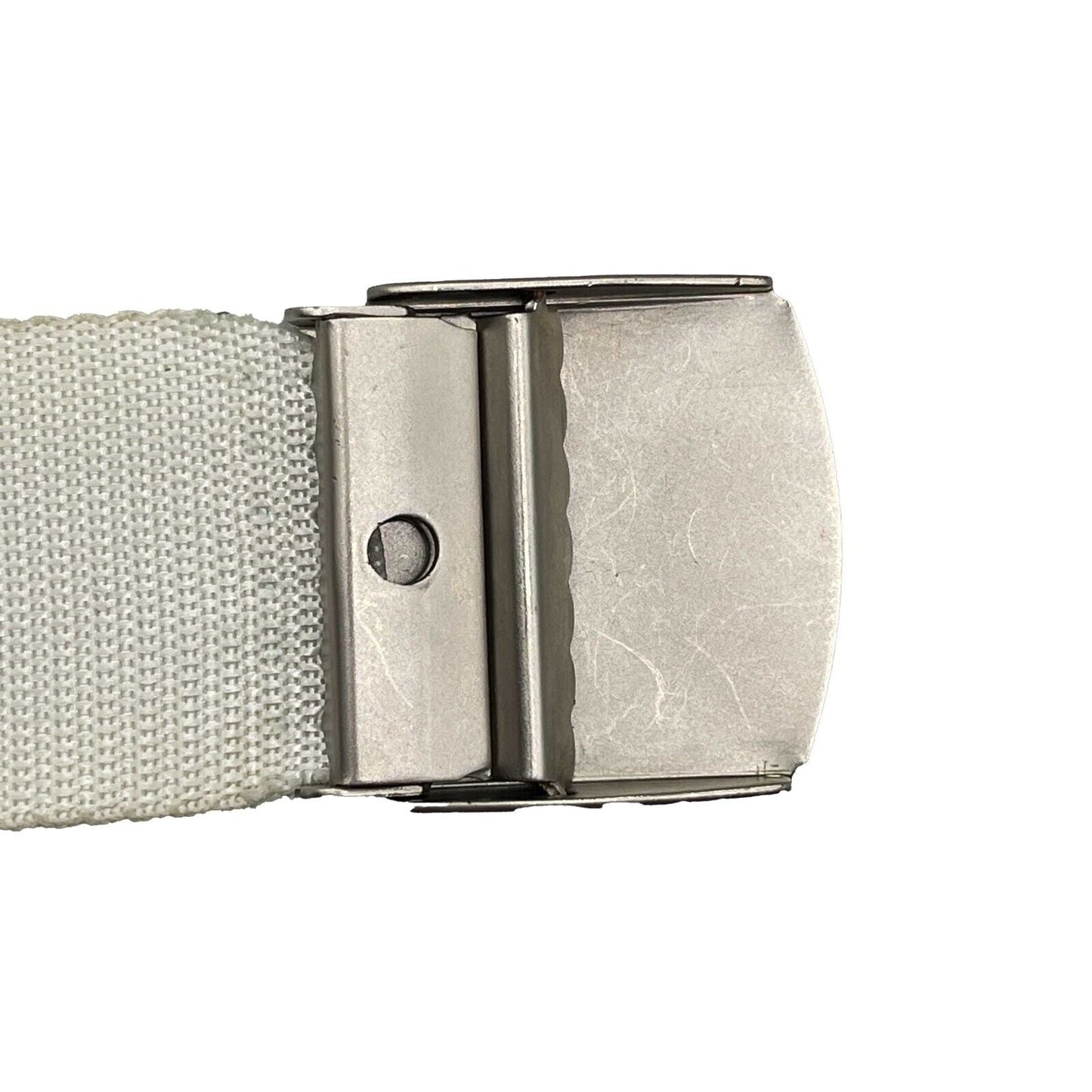 CHANEL -   99S 1999 Logo Adjustable Nylon Web - White - XS/S - Belt