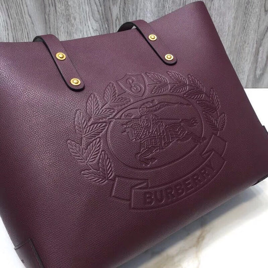 B-Berry - BB  Small Embossed Crest Tote Purple For Women, Bags 13.8in/35cm