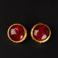 Boucles d'oreilles en pâte de verre Chanel