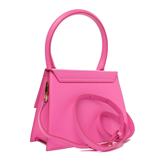 Jacquemus Smooth Calfskin Le Grand Chiquito Neon Pink