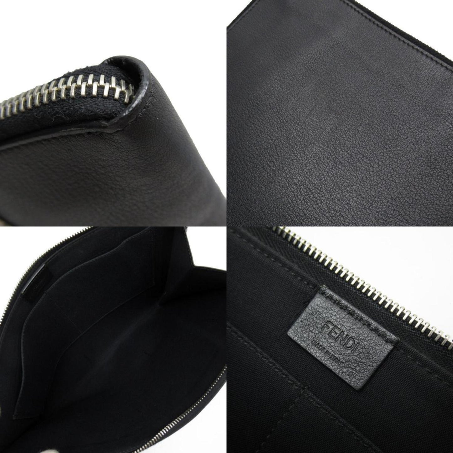 Fendi   Leather Clutch Bag (Pre-Owned)