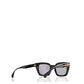 Amelia Acetate Square Sunglasses 5509-A Black
