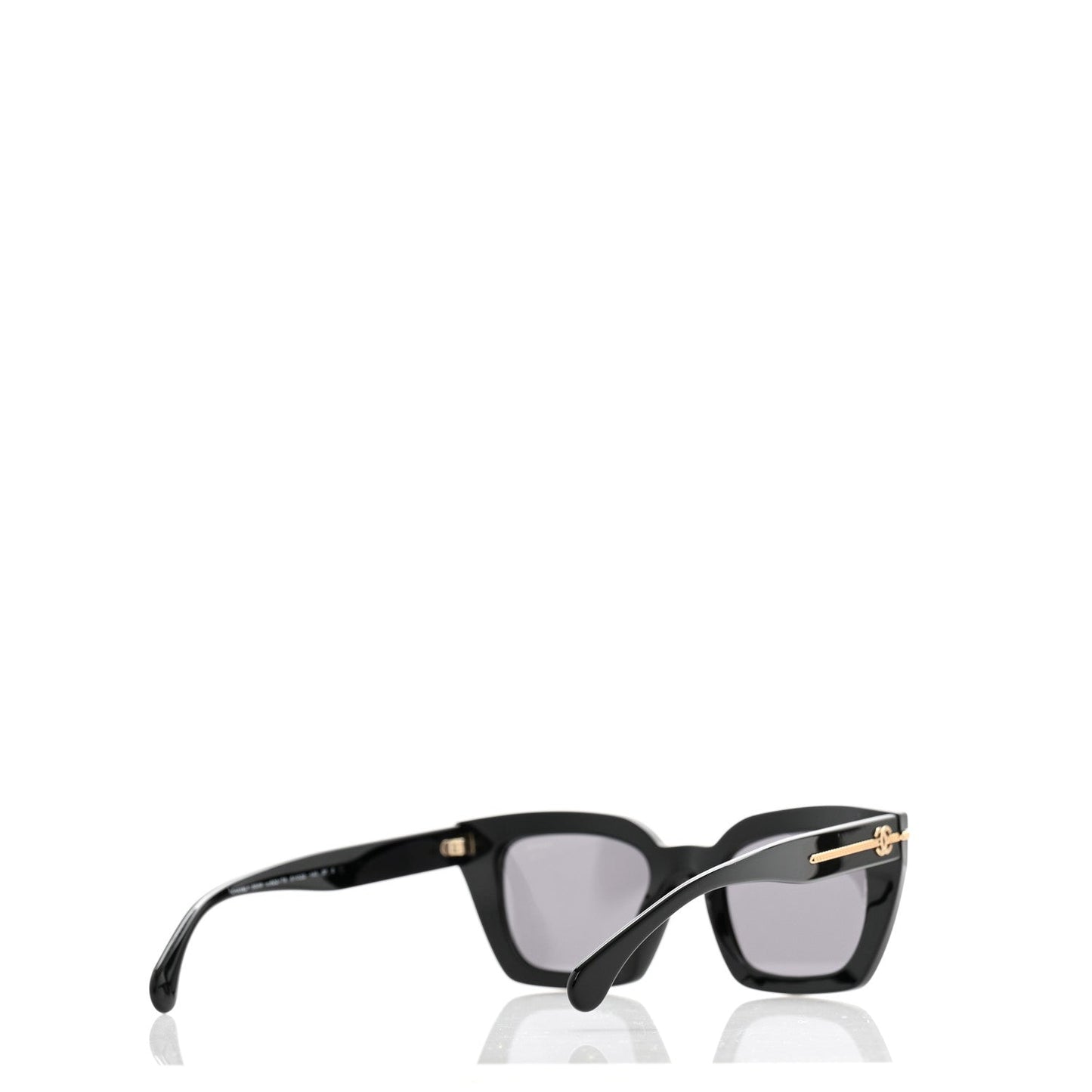 Amelia Acetate Square Sunglasses 5509-A Black
