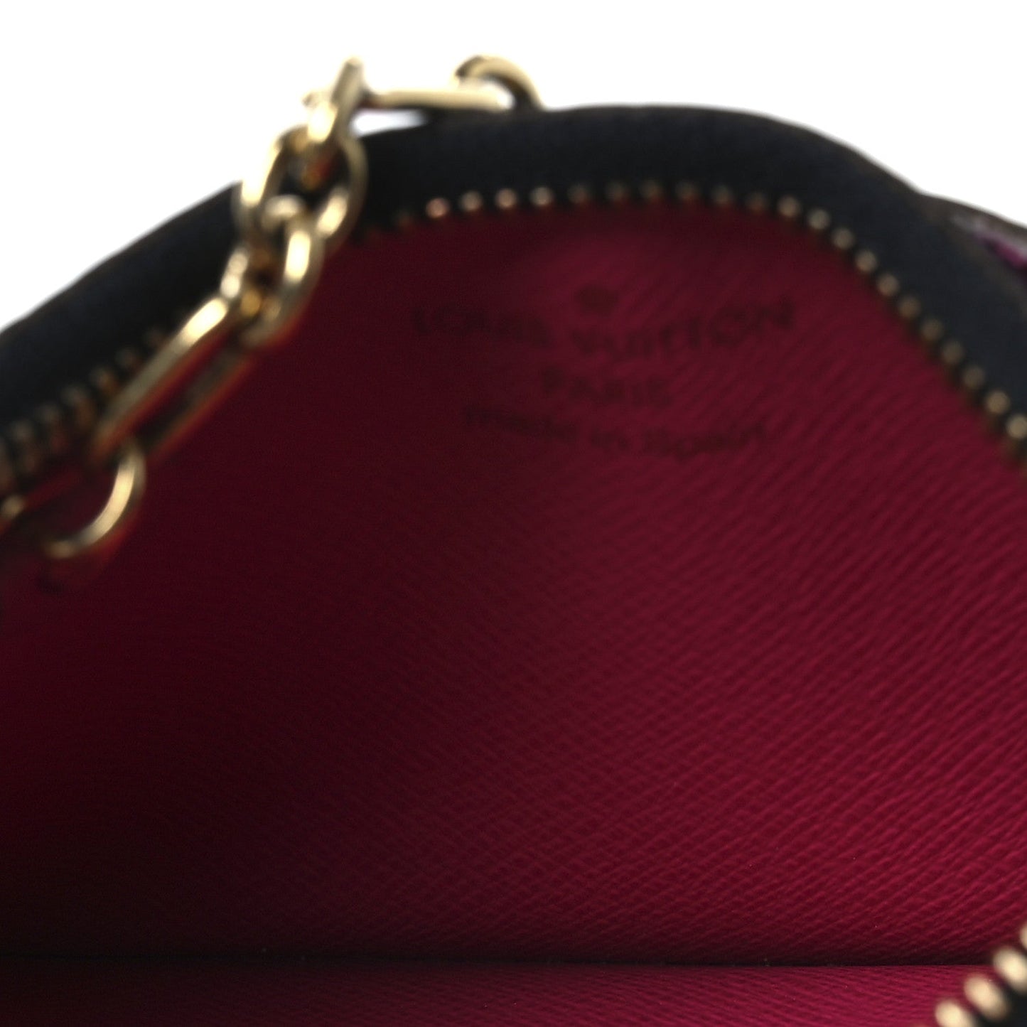 Louis Vuitton Monogram Multicolor Key Pouch Black Grenade