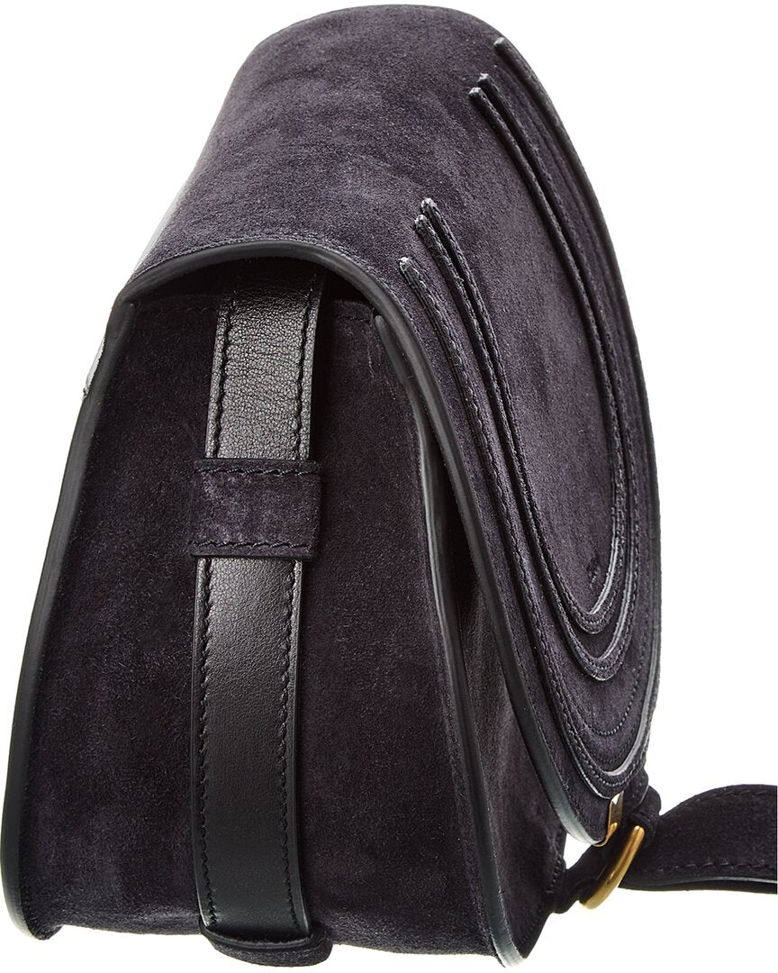 CHL - CC o? Marcie Small Suede Saddle Bag