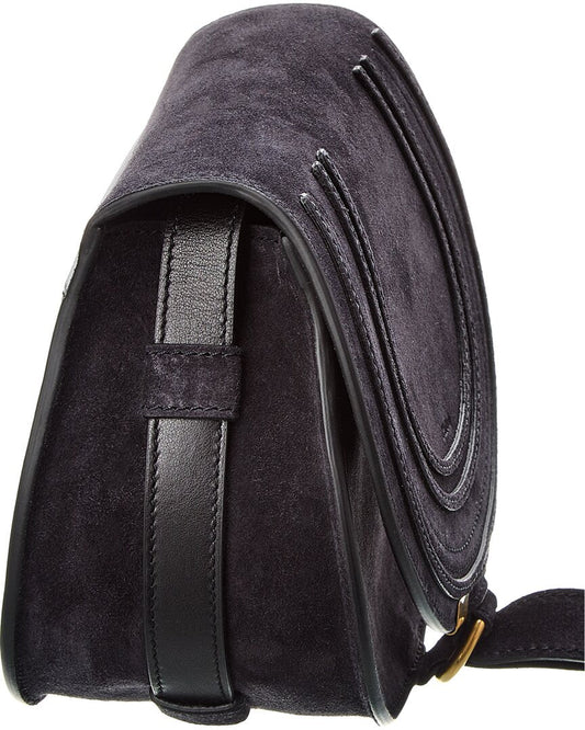 CHL - CC o? Marcie Small Suede Saddle Bag