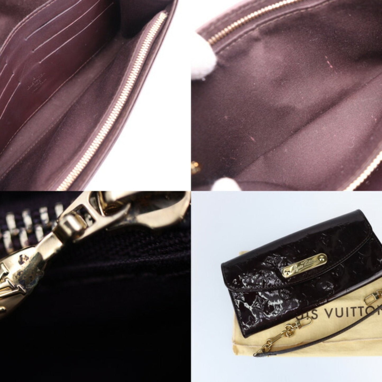 Louis Vuitton Sunset Boulevard  Patent Leather Clutch Bag