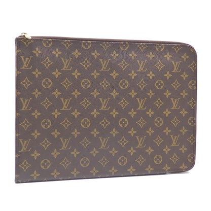 Louis Vuitton Poche Document  Canvas Clutch Bag