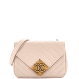 CHANEL Pyramid CC Flap Bag Chevron Lambskin Mini