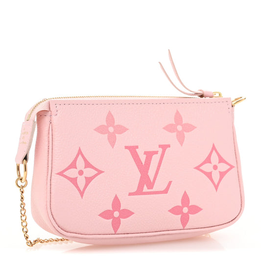 Louis Vuitton Empreinte Monogram Giant By The Pool Mini Pochette Accessories Bouton De Rose