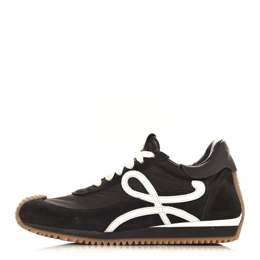 Loewe Nylon Suede Flow Runners Sneakers 37 Shitake