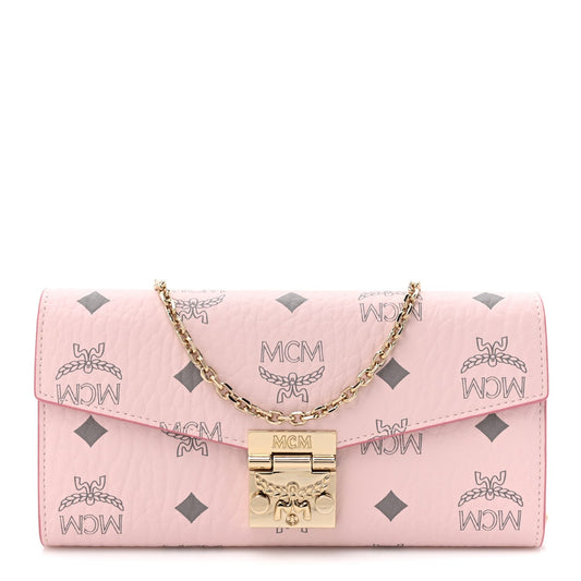 jmb        Visetos Large Patricia Wallet On Chain Soft Pink
