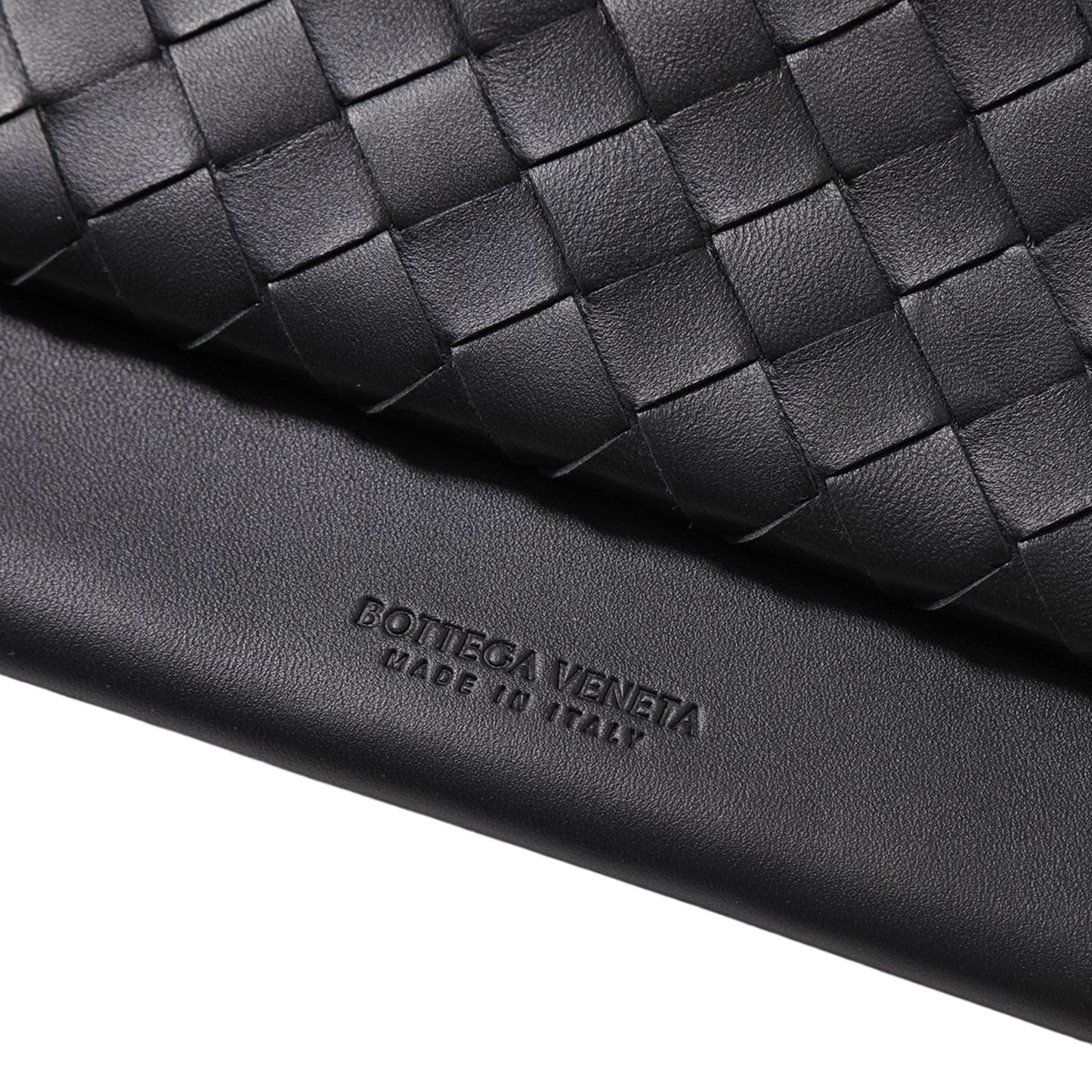 Bottega Veneta 2-Compartment Woven Leather Clutch