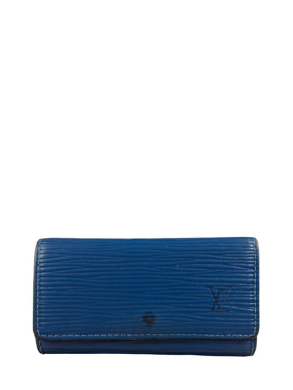Louis Vuitton Blue Epi Keyholder