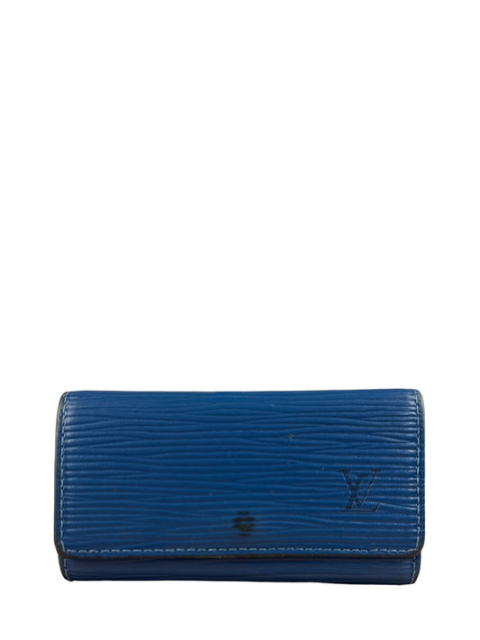 Louis Vuitton Blue Epi Keyholder