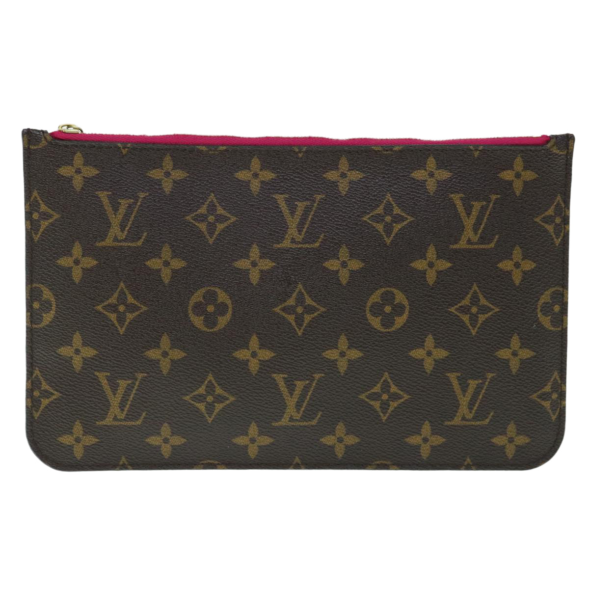 Louis Vuitton Neverfull Pouch  Canvas Clutch Bag