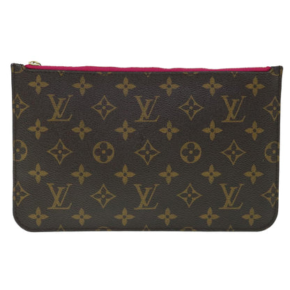 Louis Vuitton Neverfull Pouch  Canvas Clutch Bag