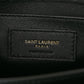 Saint Laurent Grain de Poudre Medium Classic Monogram Cassandra Top Handle Dark Beige