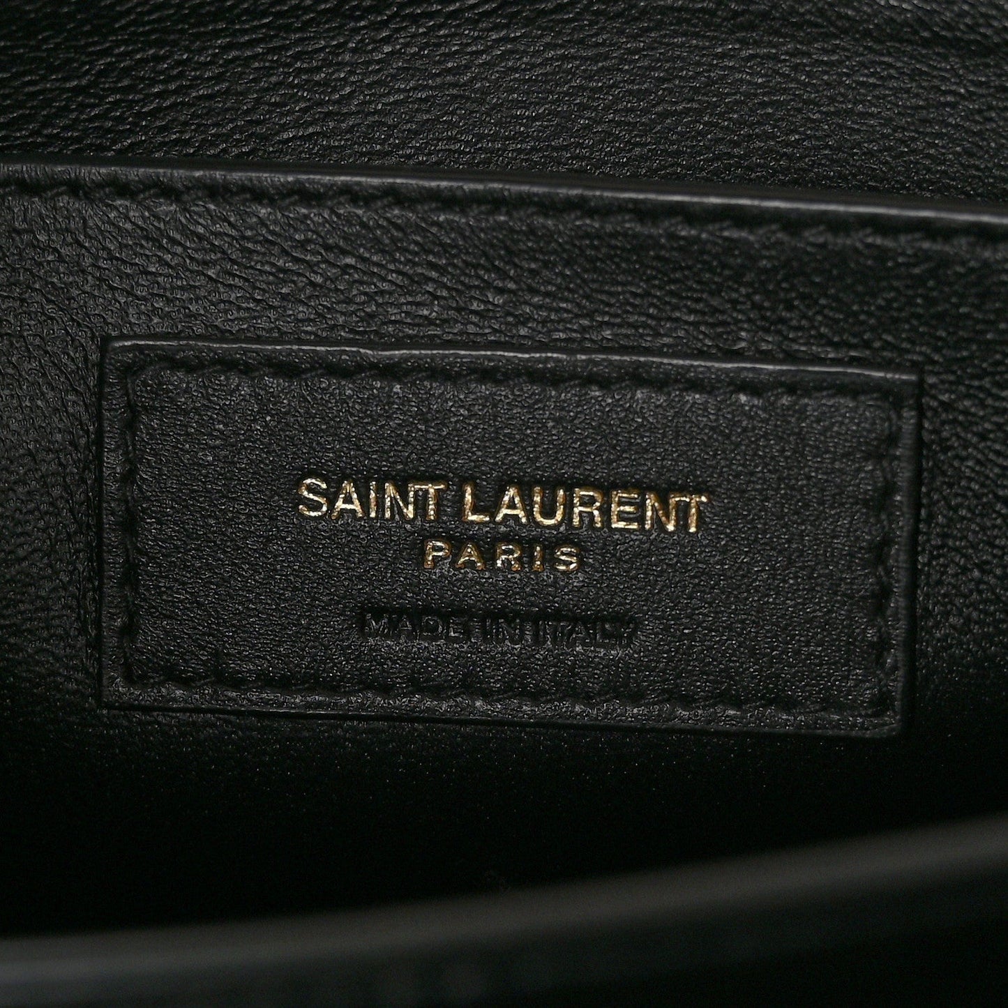 Saint Laurent Grain de Poudre Medium Classic Monogram Cassandra Top Handle Dark Beige