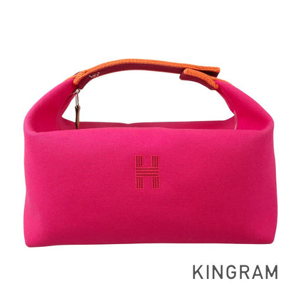 HERMES Bridua Black GM Hand bag
