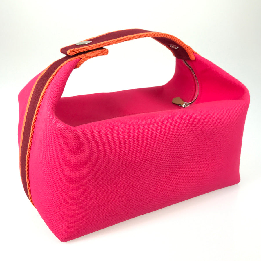 HERMES Bridua Black GM Hand bag