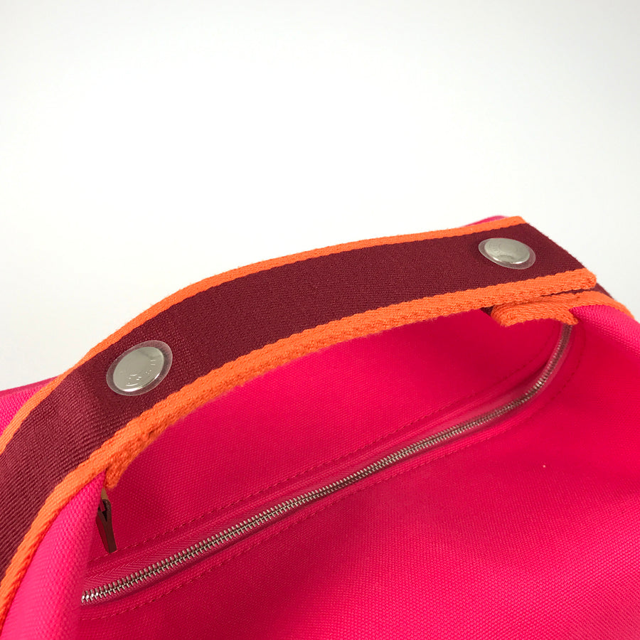 HERMES Bridua Black GM Hand bag