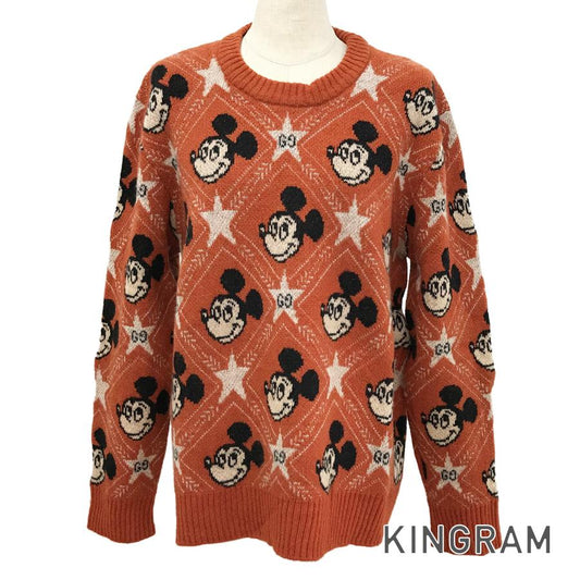 GUCCI Mickey Mo  Collaboration Star Jacquard Knit Women's sweater