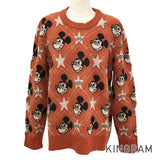 GUCCI Mickey Mo  Collaboration Star Jacquard Knit Women's sweater