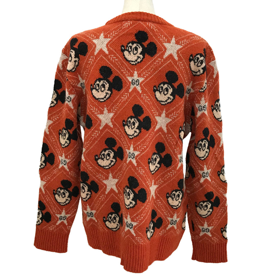 GUCCI Mickey Mo  Collaboration Star Jacquard Knit Women's sweater