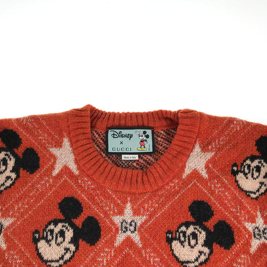 GUCCI Mickey Mo  Collaboration Star Jacquard Knit Women's sweater