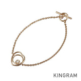 HERMES Vertege Coeur Diamond Bracelet
