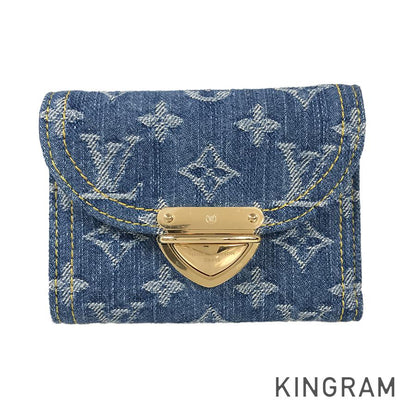 LOUIS VUITTON Monogram Denim LV remix Portefeuille Victorine M82959 Trifold wallet