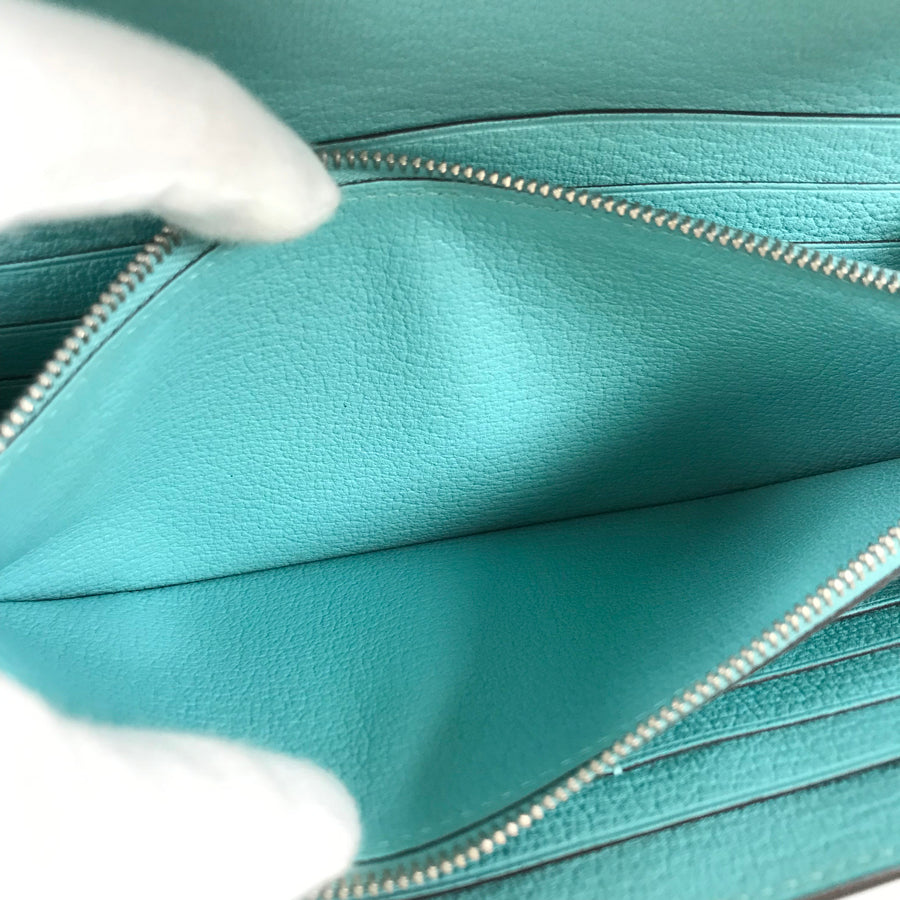 HERMES Kelly Wallet Gillies Long wallet Folding cover lid