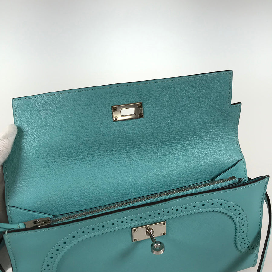 HERMES Kelly Wallet Gillies Long wallet Folding cover lid