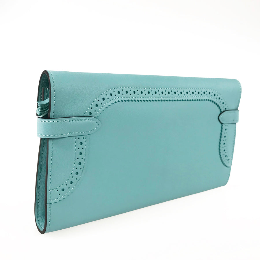 HERMES Kelly Wallet Gillies Long wallet Folding cover lid