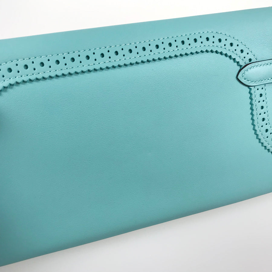 HERMES Kelly Wallet Gillies Long wallet Folding cover lid
