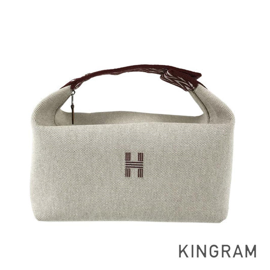 HERMES Brid A Black GM Pouch