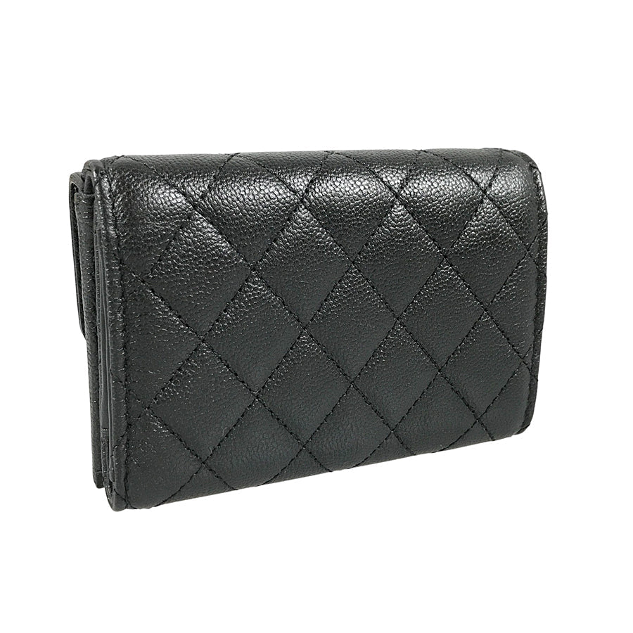CHANEL Boy Chanel Compact wallet Trifold wallet