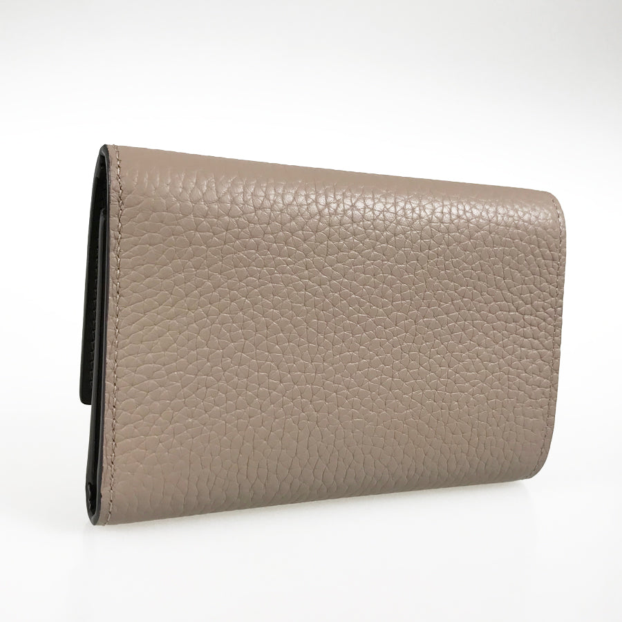LOUIS VUITTON Taurillon Leather Portefeuille Capucine Compact M62159 Trifold wallet