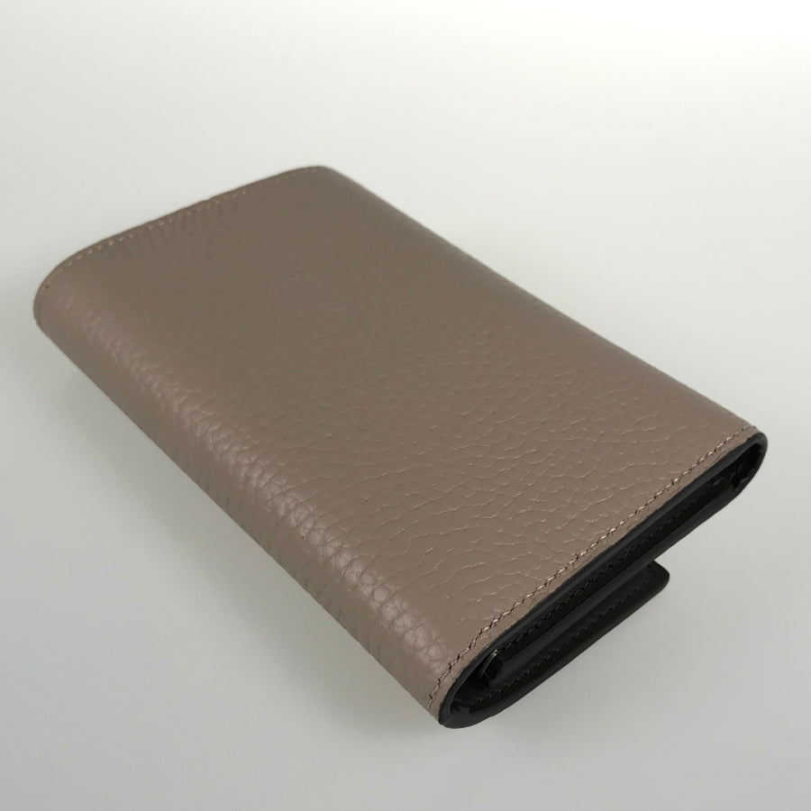 LOUIS VUITTON Taurillon Leather Portefeuille Capucine Compact M62159 Trifold wallet