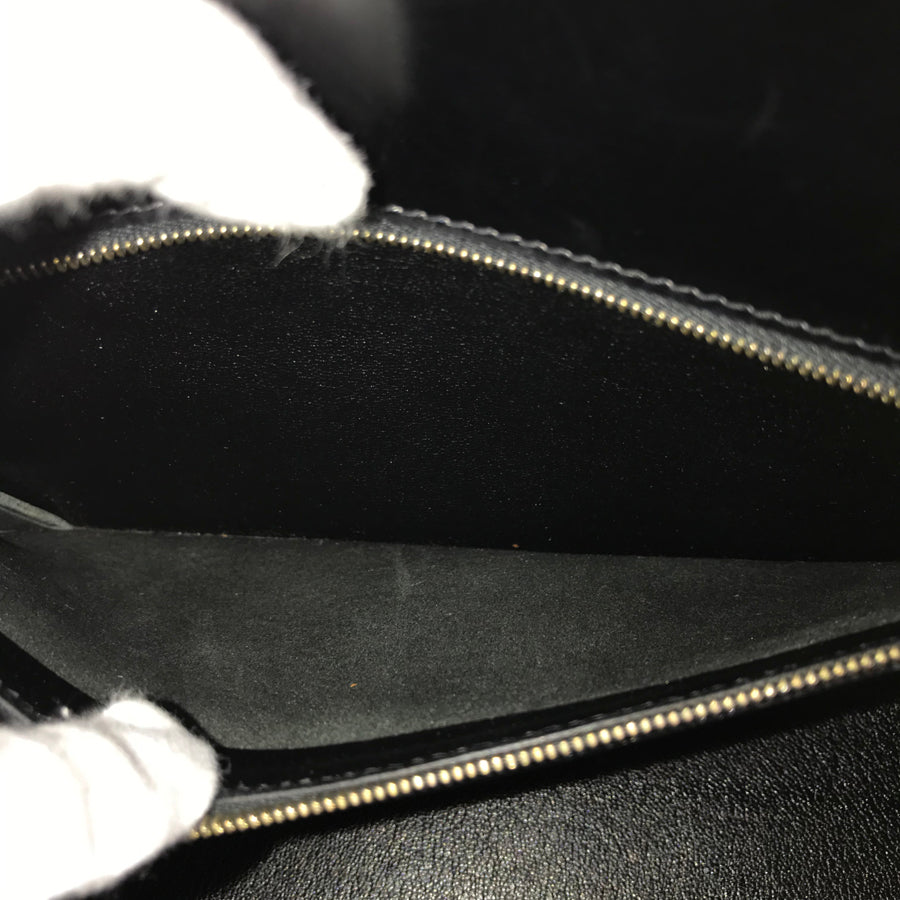 HERMES ?C (Made in 1999) Box calf Gold Hardware Handbag