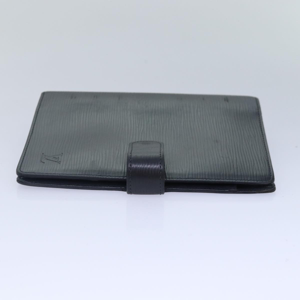 LOUIS VUITTON Epi Agenda MM Day Planner Cover Black R20042 LV Auth fm3758